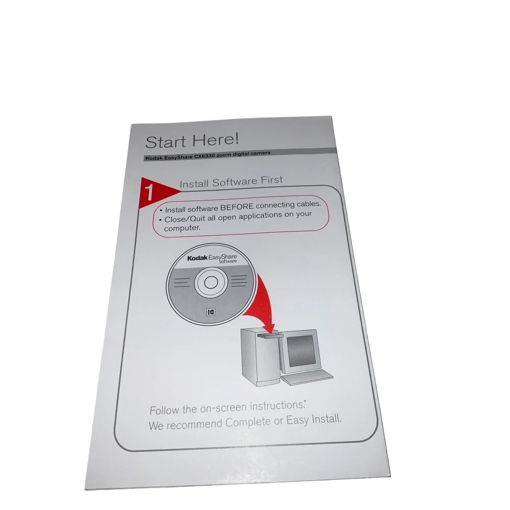 Kodak EasyShare CX6330 Welcome Kit Includes‎ Cd, Quick Setup Book, Mem Card